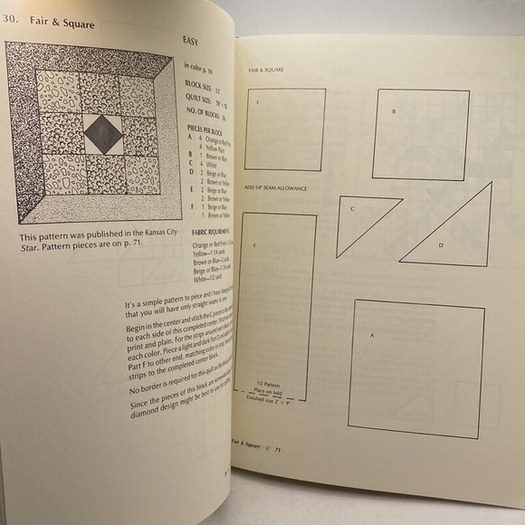 120 Patterns for Traditional Patchwork Quilts by Maggie Malone 1983 - Picture 9 of 13